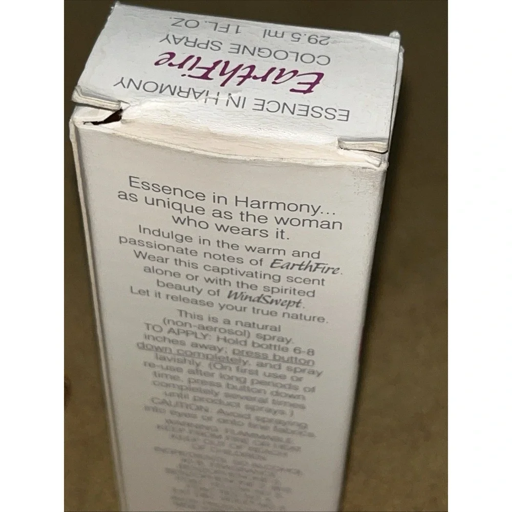 EarthFire Cologne Spray Essence in Harmony Vintage‎ Perfume 1 fl oz